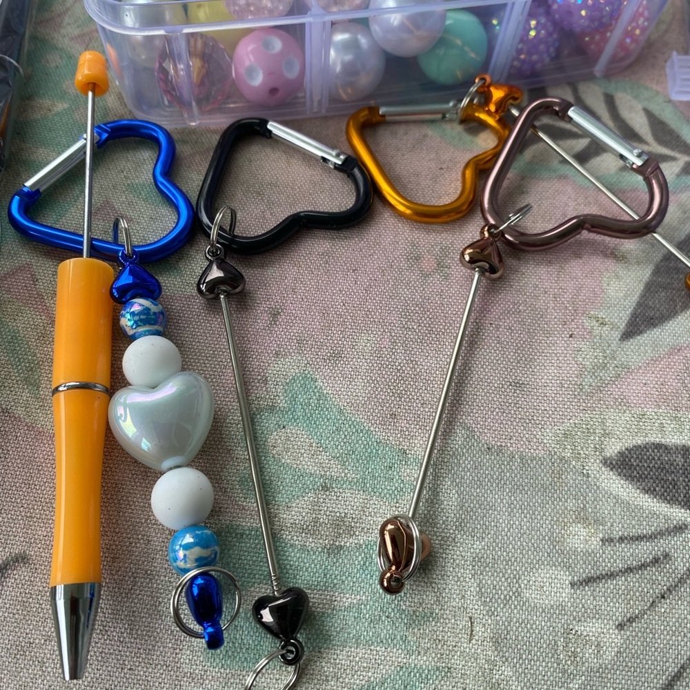 Assorted Beaded Pen Set - Cute Character & Bright Colors - Picture 6 of 7